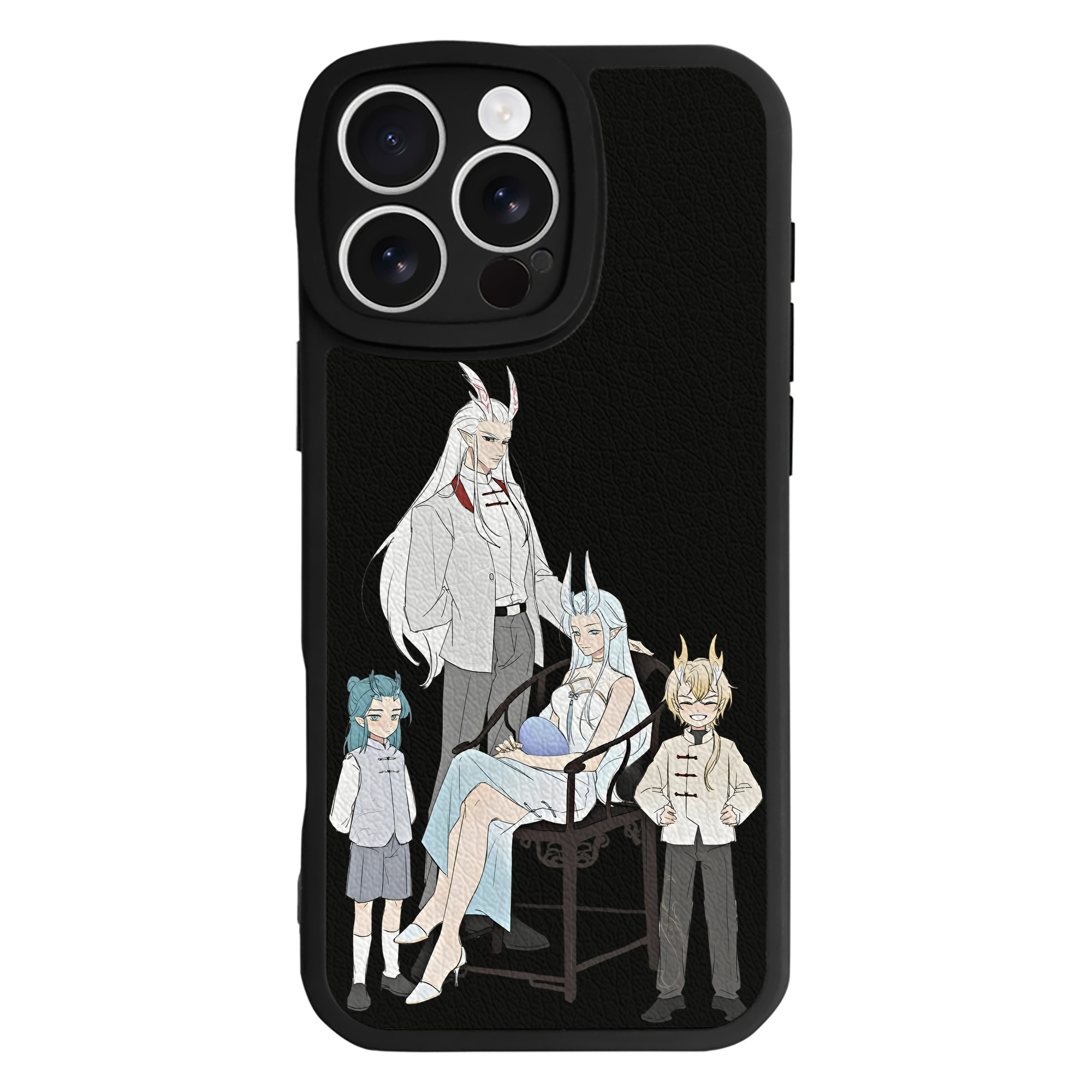 （画像用） Ne Zha 2 ナタ 魔童の大暴れ 【iPhone 16シリーズ対応】シリコンスマホケース（レザー調） 材質：シリコン